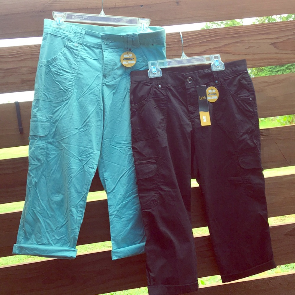 NWT Lee Relaxed Fit capris